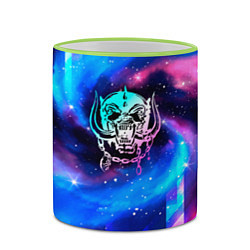 Кружка 3D Motorhead неоновый космос, цвет: 3D-светло-зеленый кант — фото 2
