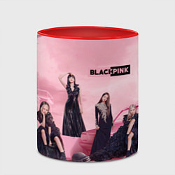 Кружка 3D Blackpink poster, цвет: 3D-белый + красный — фото 2