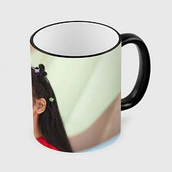 Кружка 3D Blackpink Lisa, цвет: 3D-черный кант