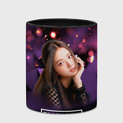 Кружка 3D Ким Джису Блэкпинк, цвет: 3D-белый + черный — фото 2