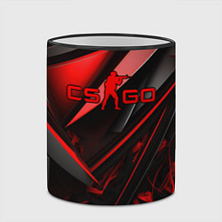 Кружка 3D CS GO black red, цвет: 3D-черный кант — фото 2