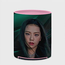 Кружка 3D Blackpink beautiful singer Rose, цвет: 3D-белый + розовый — фото 2