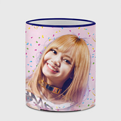 Кружка 3D Lisa kpop, цвет: 3D-синий кант — фото 2