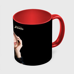 Кружка 3D Blackpink Cute Jisoo Kim, цвет: 3D-белый + красный