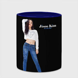 Кружка 3D Blackpink Magnificent Jisoo, цвет: 3D-белый + синий — фото 2