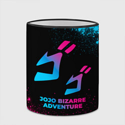 Кружка 3D JoJo Bizarre Adventure - neon gradient, цвет: 3D-черный кант — фото 2