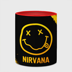 Кружка 3D Nirvana - gold gradient, цвет: 3D-белый + красный — фото 2