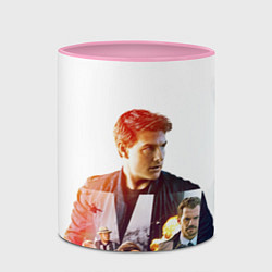 Кружка 3D Миссия невыполнима Последствия, цвет: 3D-белый + розовый — фото 2