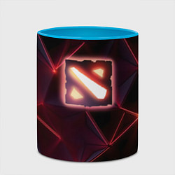 Кружка 3D Dota 2 Lightning, цвет: 3D-белый + небесно-голубой — фото 2