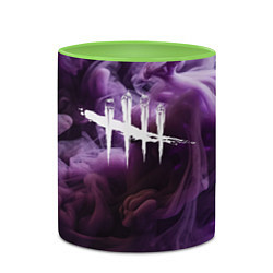 Кружка 3D Dead By Daylight Logo Smoke, цвет: 3D-белый + светло-зеленый — фото 2