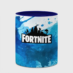 Кружка 3D Fortnite Logo Paint, цвет: 3D-белый + синий — фото 2