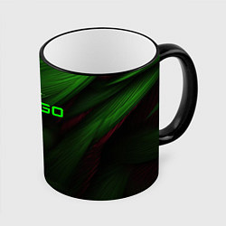 Кружка 3D CS GO green logo, цвет: 3D-черный кант