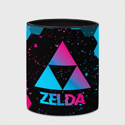 Кружка 3D Zelda - neon gradient, цвет: 3D-белый + черный — фото 2