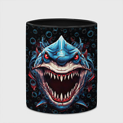 Кружка 3D Evil shark, цвет: 3D-белый + черный — фото 2