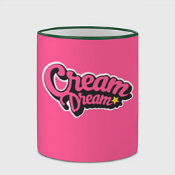 Кружка 3D Cream Dream, цвет: 3D-зеленый кант — фото 2