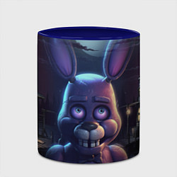 Кружка 3D Bonnie FNAF, цвет: 3D-белый + синий — фото 2