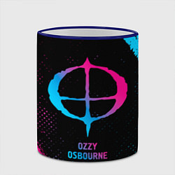 Кружка 3D Ozzy Osbourne - neon gradient, цвет: 3D-синий кант — фото 2