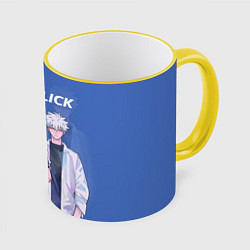 Кружка 3D Гуан Лу и Сяоши Чэн - Агенты времени, цвет: 3D-желтый кант