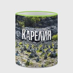 Кружка 3D Карелия, цвет: 3D-светло-зеленый кант — фото 2