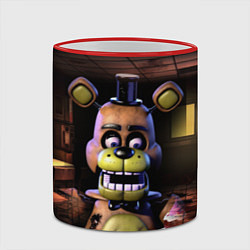 Кружка 3D Five Nights at Freddy, цвет: 3D-красный кант — фото 2