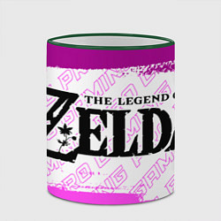 Кружка 3D Zelda pro gaming: надпись и символ, цвет: 3D-зеленый кант — фото 2
