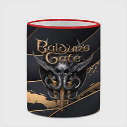 Кружка 3D Baldurs Gate 3 logo dark logo, цвет: 3D-красный кант — фото 2