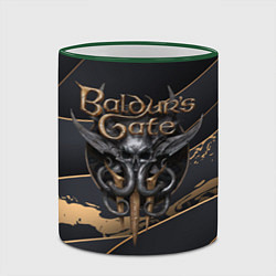 Кружка 3D Baldurs Gate 3 logo dark logo, цвет: 3D-зеленый кант — фото 2