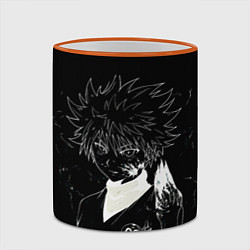 Кружка 3D Киллуа Золдик - Хантер, цвет: 3D-оранжевый кант — фото 2