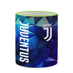 Кружка 3D Juventus logo blue, цвет: 3D-светло-зеленый кант — фото 2