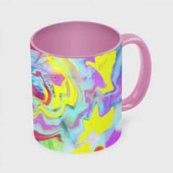 Кружка 3D Flash of colors, цвет: 3D-белый + розовый