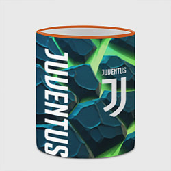 Кружка 3D Juventus green neon, цвет: 3D-оранжевый кант — фото 2
