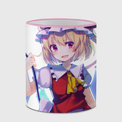 Кружка 3D Touhou Project Фландр Скарлет, цвет: 3D-розовый кант — фото 2