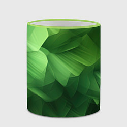 Кружка 3D Green lighting background, цвет: 3D-светло-зеленый кант — фото 2