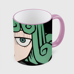 Кружка 3D One Punch Man Tatsumaki, цвет: 3D-розовый кант