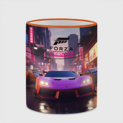 Кружка 3D Forza Horizon street racing, цвет: 3D-оранжевый кант — фото 2