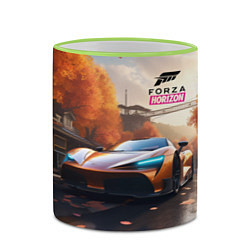 Кружка 3D Forza Horison осенний пейзаж, цвет: 3D-светло-зеленый кант — фото 2