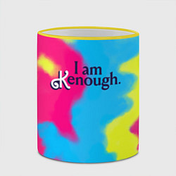 Кружка 3D I Am Kenough Tie-Dye, цвет: 3D-желтый кант — фото 2