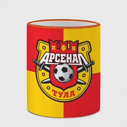 Кружка 3D Арсенал Тула ФК, цвет: 3D-оранжевый кант — фото 2