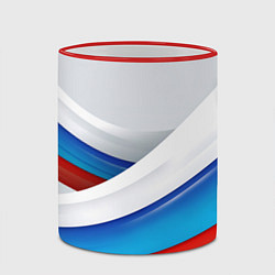 Кружка 3D Российские флаги, цвет: 3D-красный кант — фото 2