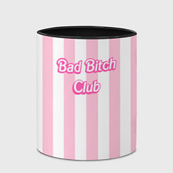 Кружка 3D Bad Bitch Club - barbie style, цвет: 3D-белый + черный — фото 2