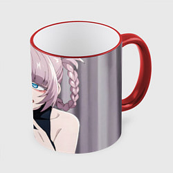 Кружка 3D Yofukashi no Uta Надзуна Нанакуса, цвет: 3D-красный кант