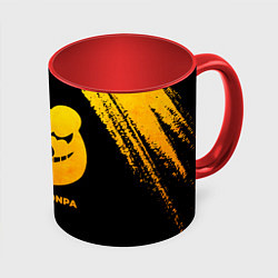 Кружка 3D Danganronpa - gold gradient, цвет: 3D-белый + красный