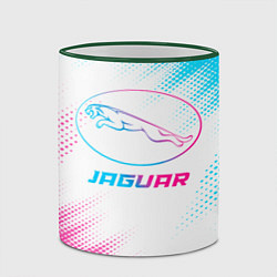 Кружка 3D Jaguar neon gradient style, цвет: 3D-зеленый кант — фото 2