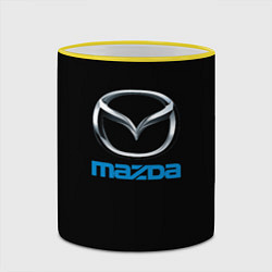 Кружка 3D Mazda sportcar, цвет: 3D-желтый кант — фото 2