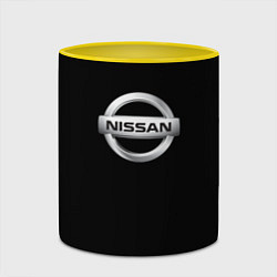 Кружка 3D Nissan sport auto, цвет: 3D-белый + желтый — фото 2