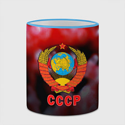 Кружка 3D Патриот ссср, цвет: 3D-небесно-голубой кант — фото 2