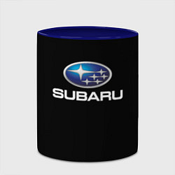 Кружка 3D Subaru sport auto car, цвет: 3D-белый + синий — фото 2