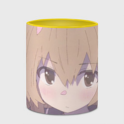 Кружка 3D Toradora Тайга Айсака, цвет: 3D-белый + желтый — фото 2