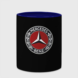 Кружка 3D Mercedes auto sport car, цвет: 3D-белый + синий — фото 2