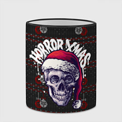 Кружка 3D Horror xmas, цвет: 3D-черный кант — фото 2